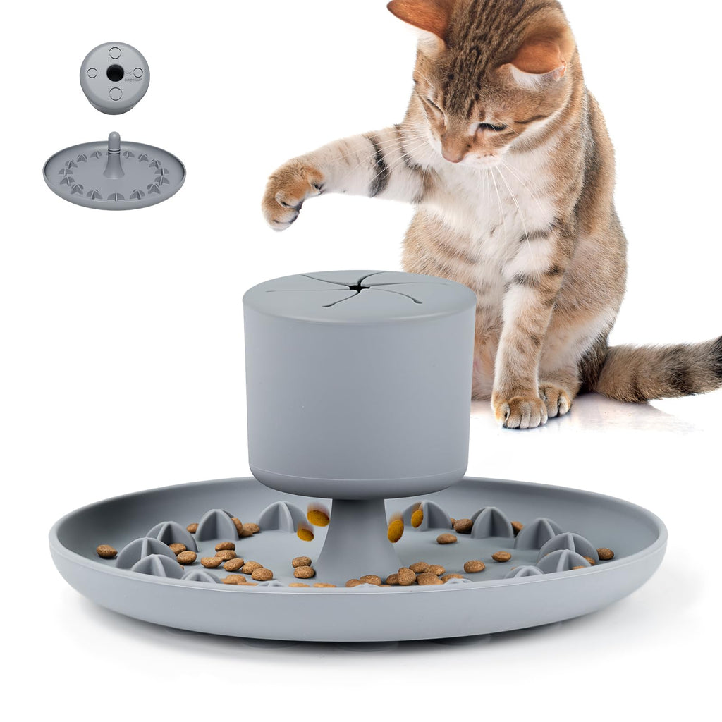 Interactive Cat Puzzle Feeder Bowl with Suction Cup