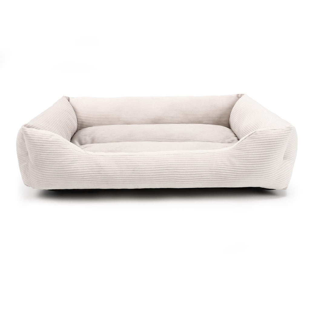 "SoftNest Corduroy Comfort Bed"