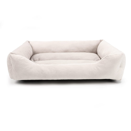 "SoftNest Corduroy Comfort Bed"